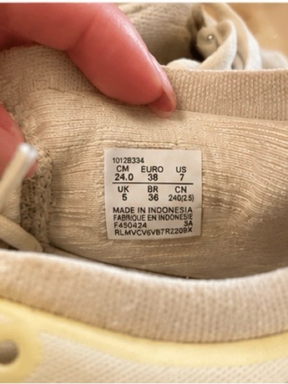 Asics Cream and Pale Yellow Gel-Enhanced Running Sneakers